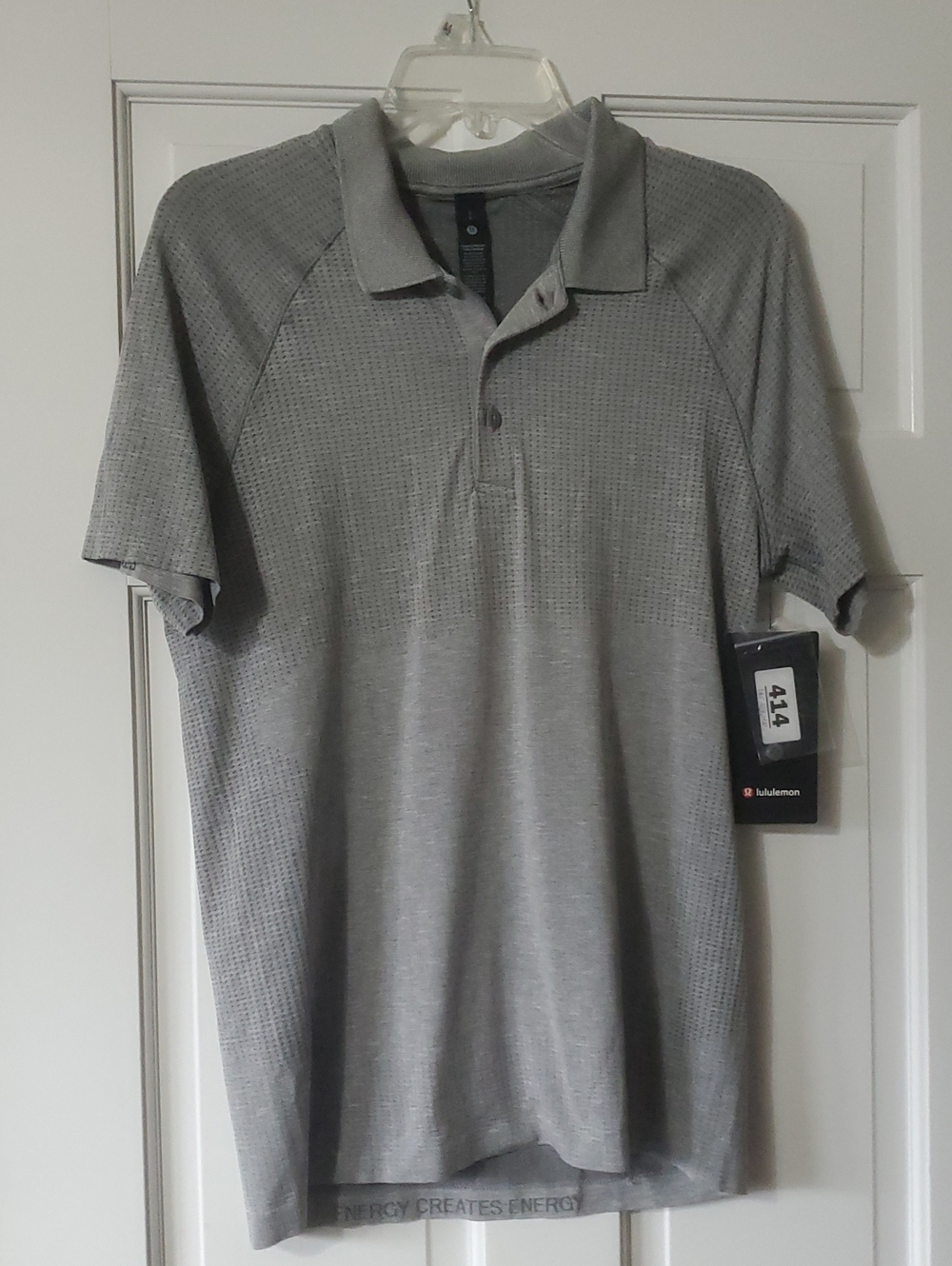NWT lululemon Metal Vent Tech Polo Sz S Slate